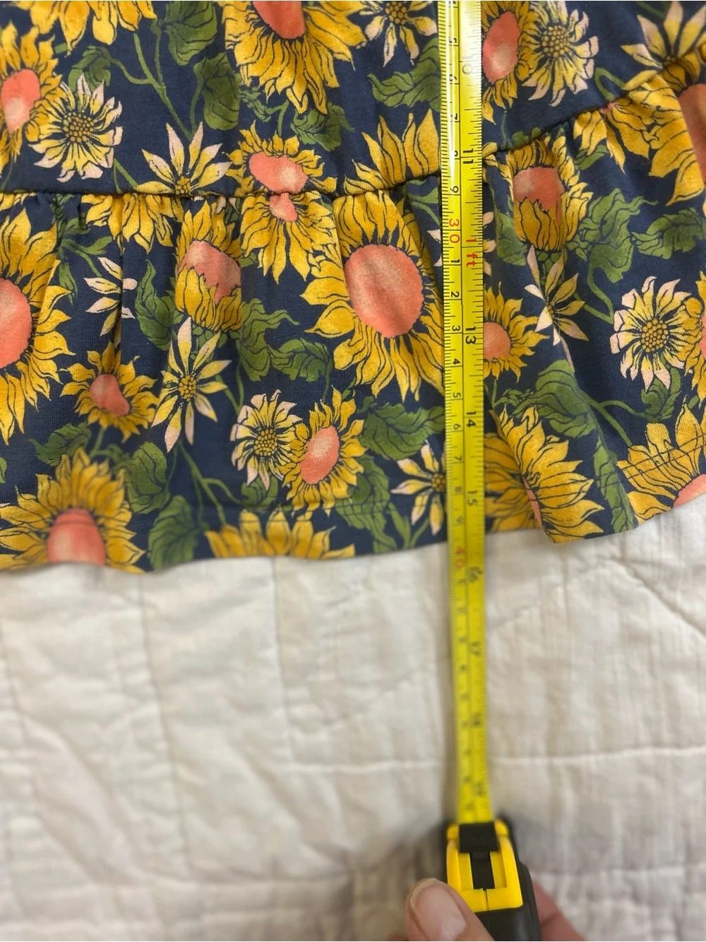 Tommy Bahama Sunflower Dress Toddler Girls 3T Cotton Floral Tiered Dress